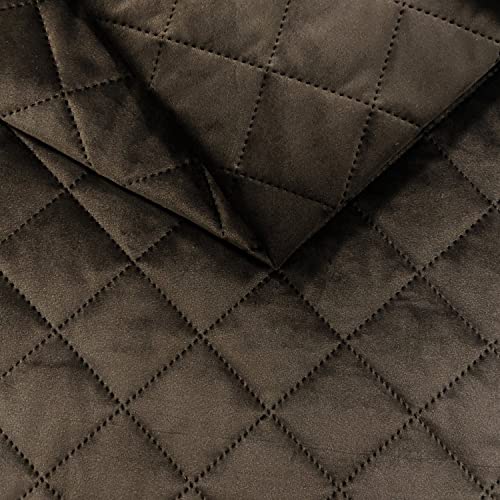 PINaPIN Polyestergewebe Polyesterstoff Zart und glänzend 100% Polyester Stoffe meterware zum nähen Abendkleider, Dekorationen, Hemden, Kleiderfutter, Röcke, Kleidung 100 x 150 cm (Espresso) von PINaPIN