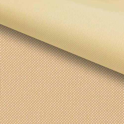 PINaPIN Wasserdichter Polyesterstoff 100% Polyester Stoffe meterware zum nähen Gartenmöbel, Schirme, Vorhänge für Garten KODURA 100x150 cm (Beige) von PINaPIN