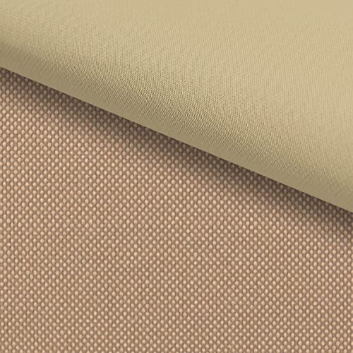 PINaPIN Wasserdichter Polyesterstoff 100% Polyester Stoffe meterware zum nähen Gartenmöbel, Schirme, Vorhänge für Garten KODURA 100x150 cm (Cappuccinofarbig) von PINaPIN