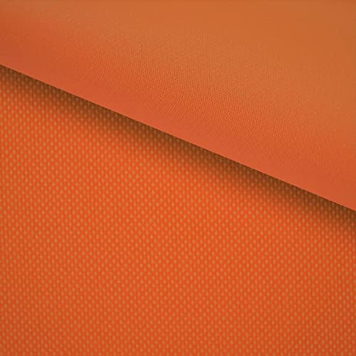 PINaPIN Wasserdichter Polyesterstoff 100% Polyester Stoffe meterware zum nähen Gartenmöbel, Schirme, Vorhänge für Garten KODURA 100x150 cm (Dunkel Orange) von PINaPIN