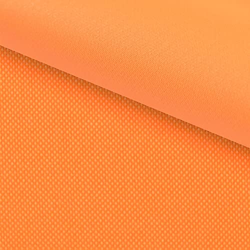 PINaPIN Wasserdichter Polyesterstoff 100% Polyester Stoffe meterware zum nähen Gartenmöbel, Schirme, Vorhänge für Garten KODURA 100x150 cm (Orange) von PINaPIN