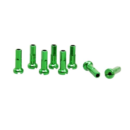 PJQUEKAIPJ Werkzeugkasten für fahrräder 72 Teile/los Aluminium Legierung Mountain Road Bike Fahrrad 14G Speichen Nippel End Tip Cap 2,0 x 14mm Reparaturen am Fahrrad(72pcs Green) von PJQUEKAIPJ