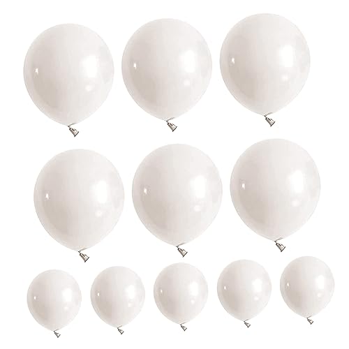 1 Satz Party-Ballon-Dekoration weißer Partyballon matte Luftballons weißer Ballonbogen hochzeitsdeko hochzeits dekoration Ballongirlande aus Latex Partyballons aus Latex Emulsion PLAFOPE von PLAFOPE