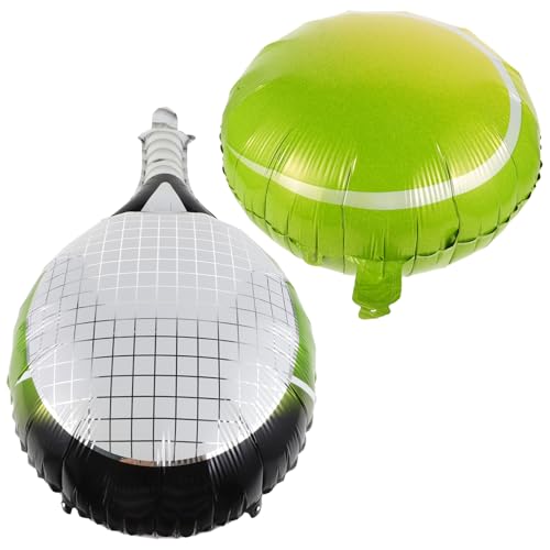 1 Satz Tennisballon Tennisschläger Tennisschläger Babyparty Ballon Tennis Party Ballons Tennis Geburtstagsparty Zubehör Geburtstags Ballons Dekorative Ballons Für PLAFOPE von PLAFOPE