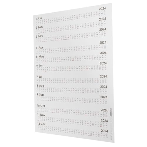 PLAFOPE 1 Blatt Notizblock-kalender-indexaufkleber, Kalenderaufkleber, Terminplaner, Notizblock 2024, Kalenderaufkleber von PLAFOPE