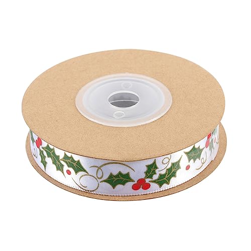 PLAFOPE 1 Rolle Weihnachtsdekorationsband Geschenkband DIY Zubehör Xmas Druckband Breit 10 Yards/Rolle Ideal Für Geschenkverpackung Und Dekoration von PLAFOPE