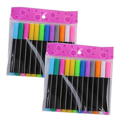 PLAFOPE 1 Satz 2st Flüssige Kreide Flüssige Farbstifte Led Fluoreszierender Stift Wischen Sie Spurlos Aquarellstift Aquarellstifte Für Kinder Plastik von PLAFOPE