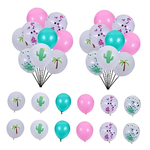 PLAFOPE 1 Satz 60 Stk Kaktus Ballon schöner Partyballon hawaiisch Ballons Flapper-Zubehör Konfetti wandverkleidung wand polsterung hochzeitsdeko Dekor Latexballon Partyzubehör Emulsion von PLAFOPE