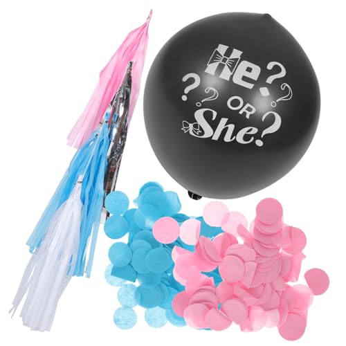 PLAFOPE 1 Satz Ballons Für Jungen Oder Mädchen -dusche-party-ballon Geschlecht Offenbaren Blumengirlande Für Den Tisch Quastengirlande Aus Seidenpapier Riesenballon Dekor Emulsion von PLAFOPE