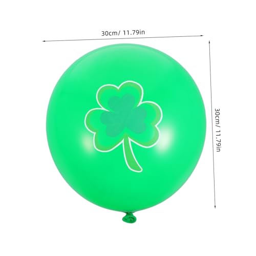 PLAFOPE 1 Satz Irische Partygeschenke, Grüne Ballon- Und Kuchenaufsätze, Kleeblattmuster-ornamente Für Den St. Patrick's Day, Irische Party-kuchenaufsätze Und Ballon-layout-requisiten von PLAFOPE