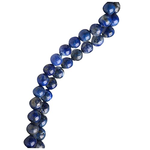 PLAFOPE 1 Satz Lapislazuli Lose Perlen Blaue Perlenketten Echte Perlen Lose Schmuckperlen Edelsteinperlen Kreis-halskette Perlen Zur Schmuckherstellung Lose Edelsteine Charm-armbänder Blue von PLAFOPE