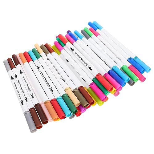 PLAFOPE 1 Satz doppelseitiger Markierungsstift Punktmarkierungen Pinselstifte mit Spitzen schreibkladde acrylic markers Künstlerbedarf farbige Filzstifte für Kinder Schwamm Colorful von PLAFOPE