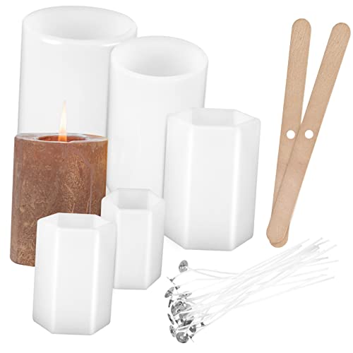 PLAFOPE 1 Set Silikon Kerzenformen Für DIY Kerzen Inklusive Kerzendochthalter Und Kerzendochten Schmetterling Design Ideal Für Die Weihnachtsdekoration Und Kreative Projekte von PLAFOPE