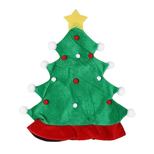 PLAFOPE Weihnachtsbaum Förmige Weihnachtsmütze Festliche Party Haube Für Weihnachtsfeiern Und Karneval Ideal Als Party Requisite Für Erwachsene Und von PLAFOPE