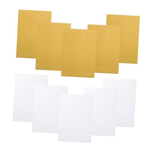 PLAFOPE 10 Stück A4 Glitzerkarton Gold Und Silber Bastelmaterial Für DIY Projekte Scrapbooking Glitzerndes Kunsthandwerk Hochwertiger Karton Für Kreative Bastelideen von PLAFOPE