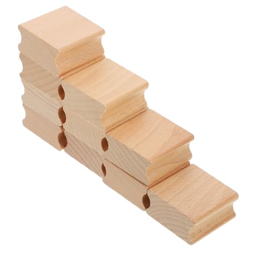 PLAFOPE 10 Stück Blanko Holzstempel Für Heimwerkerarbeiten Scrapbooking Holzsiegel DIY Handwerk Holz DIY Verwendung Blanko Stempel Neuartiges Schnitzzubehör von PLAFOPE