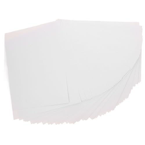 PLAFOPE 100 Blatt Druckerpapier Bedruckbare Vinyl Aufkleber Selbstklebende Papieretiketten Vinyl Drucker Aufkleberpapier Aufkleberpapier Für Drucker Selbstklebendes Klebriges von PLAFOPE