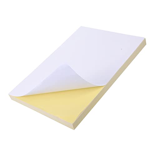 PLAFOPE 100 Blatt Selbstklebendes Etikettenpapier Bedruckbare Aufkleber Für Adress Und Versandetiketten Ideal Zum Beschriften Und Kennzeichnen DIN Bogen Formatgerecht von PLAFOPE