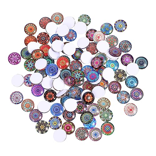 PLAFOPE 100St Glasfleck gemuse gems necklace Schmuckzusätze Schmuckzubehör Edelsteinpatches für DIY Charm Halter für Halskette Masse Ornamente Cabochon-Anhänger Glasflicken für Heimwerker von PLAFOPE