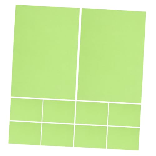 PLAFOPE 10st Kartenvorrat Farbige Pappe Buntes Kartenmaterial Farbiger Halloween-karton Farbiger Karton Weihnachtsfarbener Karton Bastelkarton Karton Für Die Kartenherstellung Papier Green von PLAFOPE