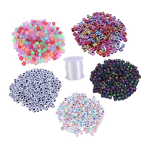 PLAFOPE 1400 Stück Acryl Alphabetperlen Bunte Buchstaben Von A Bis Z Perlen Für Schmuckherstellung Zubehör Für Armbänder Und Halsketten Kreatives Basteln Für Mädchen von PLAFOPE