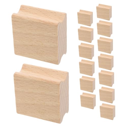 PLAFOPE 15 Stück Blanko Holzstempel Für Heimwerkerarbeiten Scrapbooking Holzsiegel DIY Handwerk Holz DIY Verwendung Blanko Stempel Neuartiges Schnitzzubehör von PLAFOPE