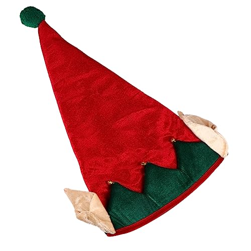 PLAFOPE 1stk Weihnachtselfenmütze Partyhut Für Das Neue Jahr Elfen-cosplay-gastgeschenke Weihnachtliche Kopfbedeckung Requisite Feiertags-mini-cap-topper Elf Kopfschmuck Mini-hut Stoff von PLAFOPE