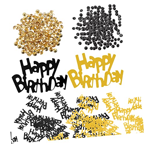 PLAFOPE 2 Alles Zum Geburtstag Konfetti Alles Zum Geburtstag Luftballons Dekoratives Konfetti Goldene Verzierungen Geburtstag Pailletten Fotogeschenk Konfetti Aus Papier Plastik von PLAFOPE