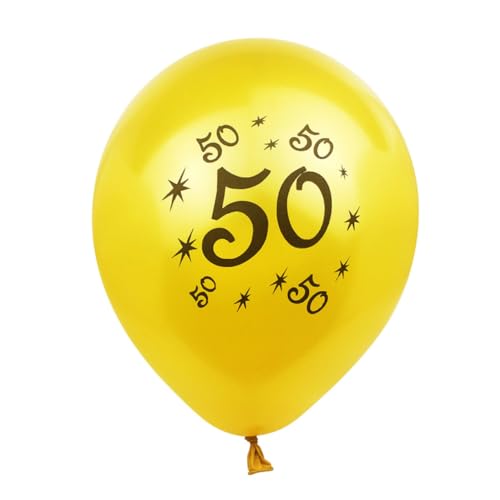 PLAFOPE 20 Stück 12 50 Latexballons zum Geburtstag Ballon mit Zahlenaufdruck Luftballons zum 50. Geburtstag konfettiballone party decoration Zahlenballons Geburtstag Luftballons von PLAFOPE