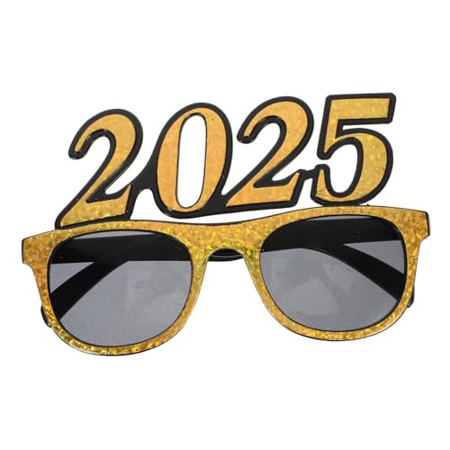 PLAFOPE 2025 Fotokabinen-requisiten Für Das Neue Jahr 2024 Brillen Lustige Brille Silvesterbrille 2024 Weihnachtsbrille Partygeschenke Für Das Neue Jahr Abschlussbrille Neuheitsbrille Stk von PLAFOPE