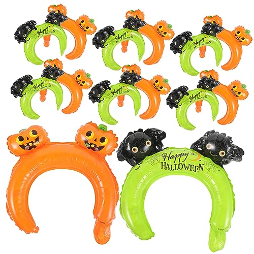 PLAFOPE 20St Partydekoration halloween sale halloween haarschmuck kürbisdeko Ballons Haarreifen Ballon-Stirnband Ballongas Haarband Stangenballonzubehör Halloween-Haarreifen Aluminiumfolie von PLAFOPE