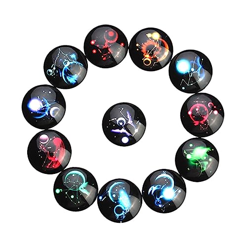 PLAFOPE 20St Zubehör zur Schmuckherstellung Flatback-Dome-Cabochons Perlen zur Schmuckherstellung Schmuck-Cabochons Kuppel schmuck machen Schmuckbasteln Glas schnappt Cabochons aus Glas von PLAFOPE