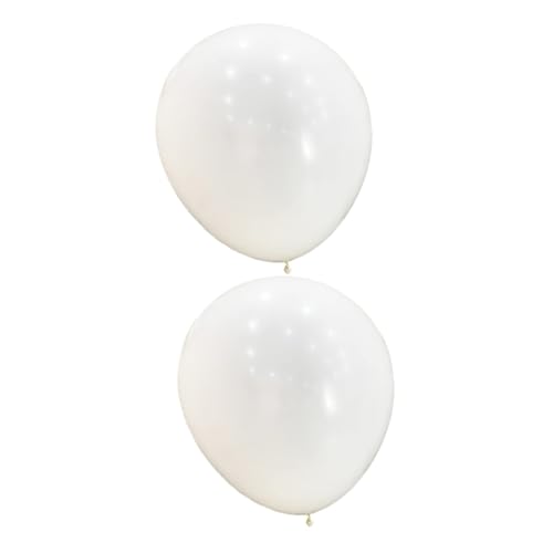 PLAFOPE 2St Wetterbeobachtungsballon Partyballons großer runder Ballon riesiger Wasserballon weiße Luftballons Weiße Latex-Jumbo-Ballons Große Latexballons zur Dekoration Emulsion von PLAFOPE