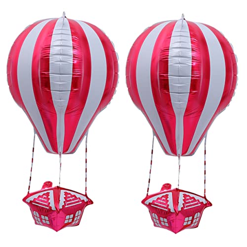 PLAFOPE 2st Ballon Wolken Für Die Decke Spielzeug Für Mädchen Flugzeug Spielzeug Deckendekoration Babyspielzeug Flugzeugspielzeug Für Kinder Mädchen Spielzeug Aluminiumfolie Rot von PLAFOPE