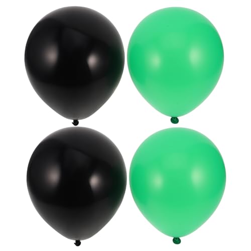 PLAFOPE 30 Stück Schwarze Und Grüne Luftballons 10 Zoll Latexballons Für Bogendekoration Geburtstag Hochzeit Party Latex Partyballons Festival Ballons Dekore von PLAFOPE