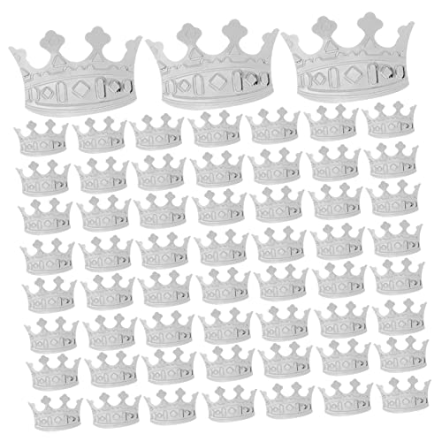 PLAFOPE 4 Packungen Konfetti Tischstreuung Gastgeschenke Für Die Babyparty Dekorationen Für Hochzeitszeremonien Esstischdekoration Paillettenbesatz Tischdekorationen Babykrone Silver Pvc von PLAFOPE