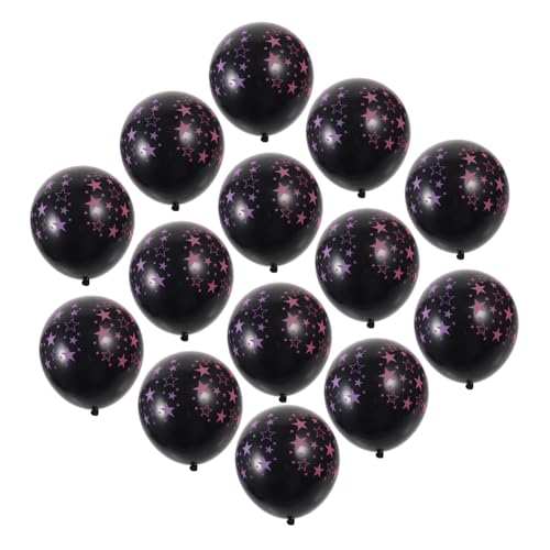 PLAFOPE 50 Stück 12 12 Zoll Transparenter Leuchtballon LED Leuchtballons Dekor Leuchtballons Halloween Leuchtballons Schwarzlicht Partyballon LED Ballon Gelbe Emulsion von PLAFOPE