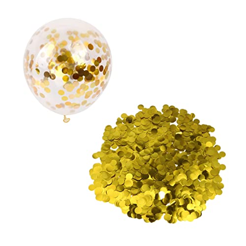 PLAFOPE 1cm 50g Gold Glitter Konfetti Luftballons Hochzeit Dekorationen Pailletten Latex Party Zubehör von PLAFOPE