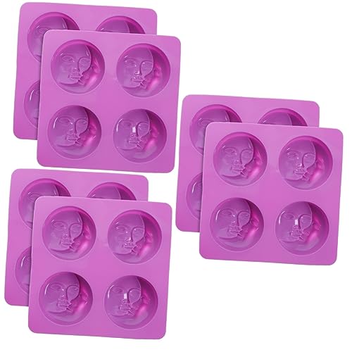 PLAFOPE 6 Stk Seifenform schöne Keksform multifunktionale Form DIY formen Seifengießform Formen zur Seifenherstellung Keksformen zum Backen Keksbackformen Silikonform Kieselgel Violett von PLAFOPE