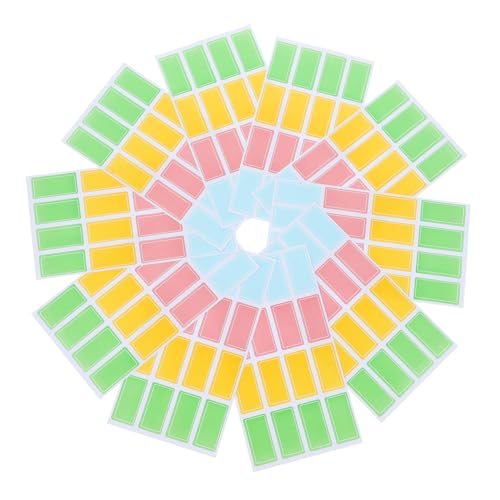PLAFOPE 70 Blatt Selbstklebende Aufkleber Leere Etiketten Und Preisaufkleber Für Zuhause Ideal Für Namensschilder Merkzettel Und Wiederablösbare Anwendungen Beschreibbare Textstreifen von PLAFOPE