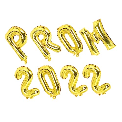 PLAFOPE 8 Stk Abschlussballon-set Ballons Zum Abschlussball 2022 Abschlussfeier Ballon Abschlussballons 2022 Abschlussballballon Aus Aluminium Riesenballon Partyballons Aluminiumfolie von PLAFOPE