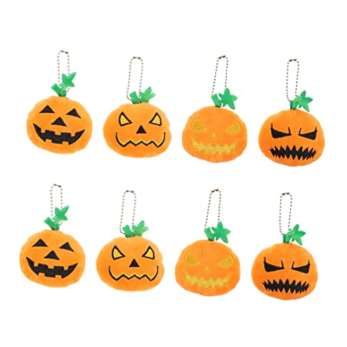 PLAFOPE 8St Kürbis dekorativer Anhänger Kürbis-Schlüsselanhänger-Ornament Kürbishandwerk halloween anhänger halloween schlüsselanhänger Kürbis-Anhänger dekorativer Schlüsselanhänger Orange von PLAFOPE