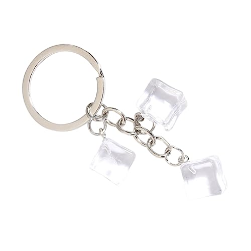 PLAFOPE Eiswürfelschlüsselkette Harz Ice Keychain Key Ring Car Bag Schlüsselbeutelzubehör von PLAFOPE