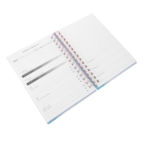 PLAFOPE Fitnessplan Buch Fitness-notizbuch Agenda Notizblock Planerbuch Spulennotizbuch Fitness-notizblock Trainingsplaner Für Frauen Trainingsnotizbuch Fitness-protokoll Tagebuch Papier von PLAFOPE