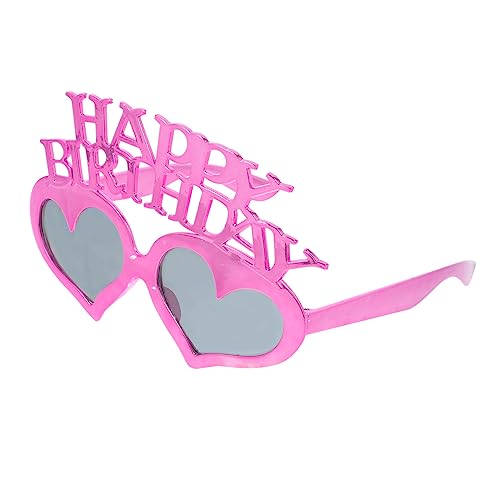 PLAFOPE Geburtstagsbrille Cosplay-sonnenbrille Alles Zum Geburtstag Brille Reise-sonnenbrille Luau-brille Kostümbrille Alte Herz Brille Kinderbrille Brille Für Stk Rosy von PLAFOPE