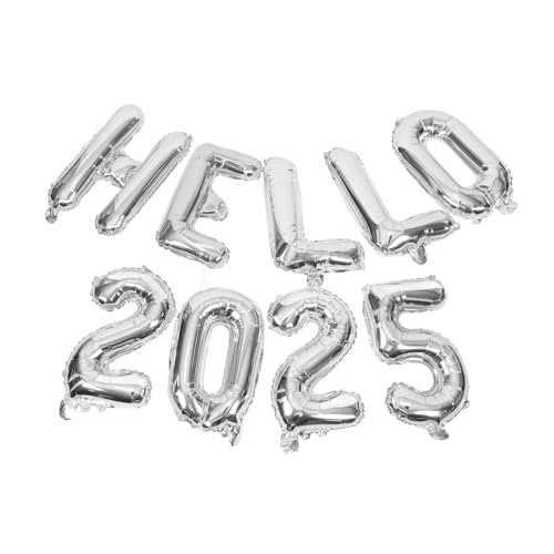 PLAFOPE Dekorative Party-luftballons Für Das Neue Jahr 2025 Zahlen- Und Buchstaben-set Aus Aluminiumfolie von PLAFOPE