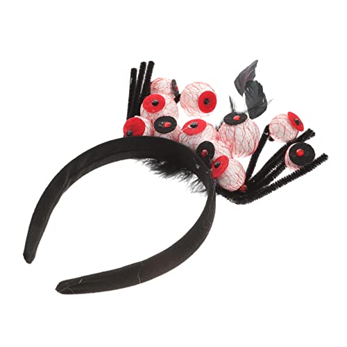 PLAFOPE Halloween-stirnband Haarbänder Halloween-kostümzubehör Lustiges Augapfel-haarband Halloweenkostüm Halloween-neuheiten Haarschmuck-requisite Halloween-partyzubehör Black ， von PLAFOPE