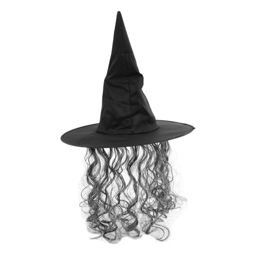 PLAFOPE Hexenhut Halloween Kostümhut Hexen Cosplay Hut Halloween Hut Dekoration Halloween Ornament Dekorativer Partyhut Halloween Cosplay Hut Neuheit Halloween Hut Cosplay von PLAFOPE