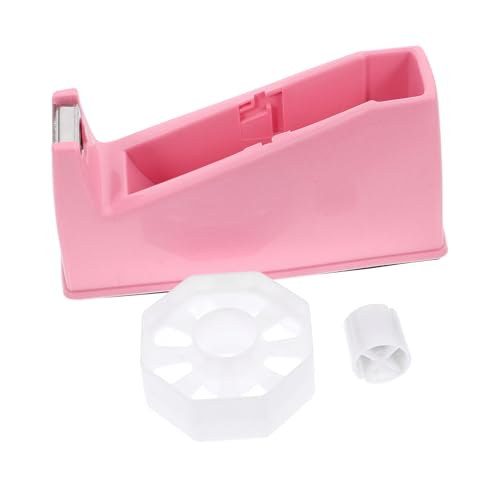 PLAFOPE Kleiner Tisch Klebebandabroller Pink Kompakter Desktop Klebebandhalter Für Büro Und Zuhause Praktischer Tape Dispenser Für Einfaches Abrollen Und Organisieren Von Klebeband von PLAFOPE