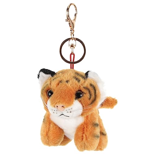 PLAFOPE Plüsch Schlüsselanhänger Ausgestopfter Tiger-Schlüsselanhänger Anhänger Spielzeug schlüsselanhänger tier süße schlüsselanhänger Hängende Verzierung für Taschen Plüsch zum Aufhängen von PLAFOPE